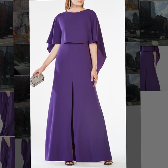 bcbg jamey cape dress